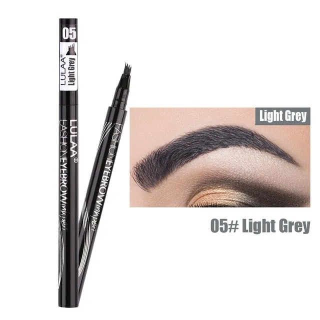 1Pcs Women Makeup Sketch Liquid Eyebrow Pencil  Waterproof Brown Eye Brow Tattoo Dye Tint Pen Liner Long Lasting Eyebrow