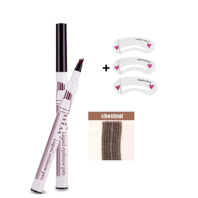 1Pcs Women Makeup Sketch Liquid Eyebrow Pencil  Waterproof Brown Eye Brow Tattoo Dye Tint Pen Liner Long Lasting Eyebrow