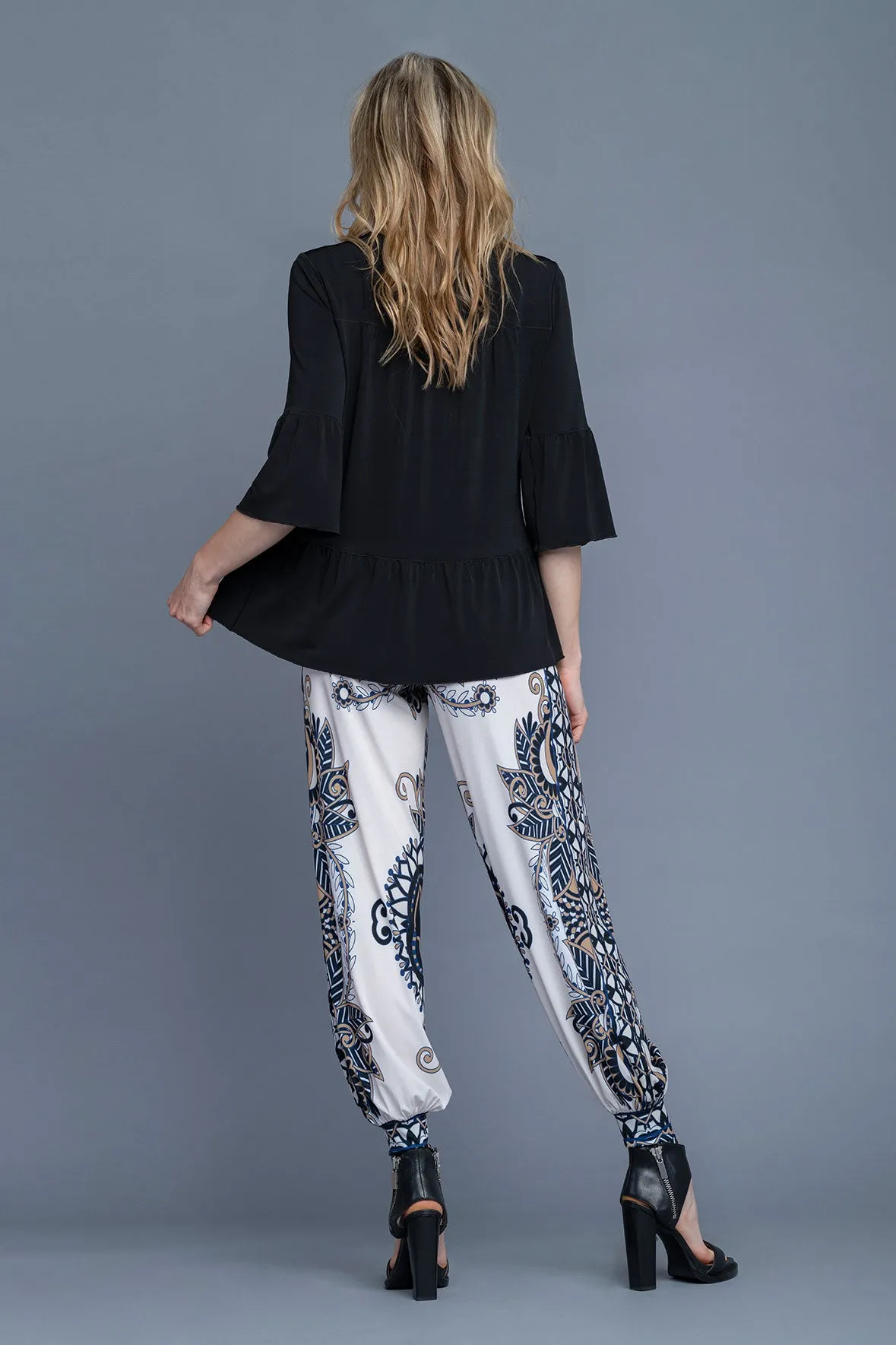 3/4 Sleeve Yoke Tier Top