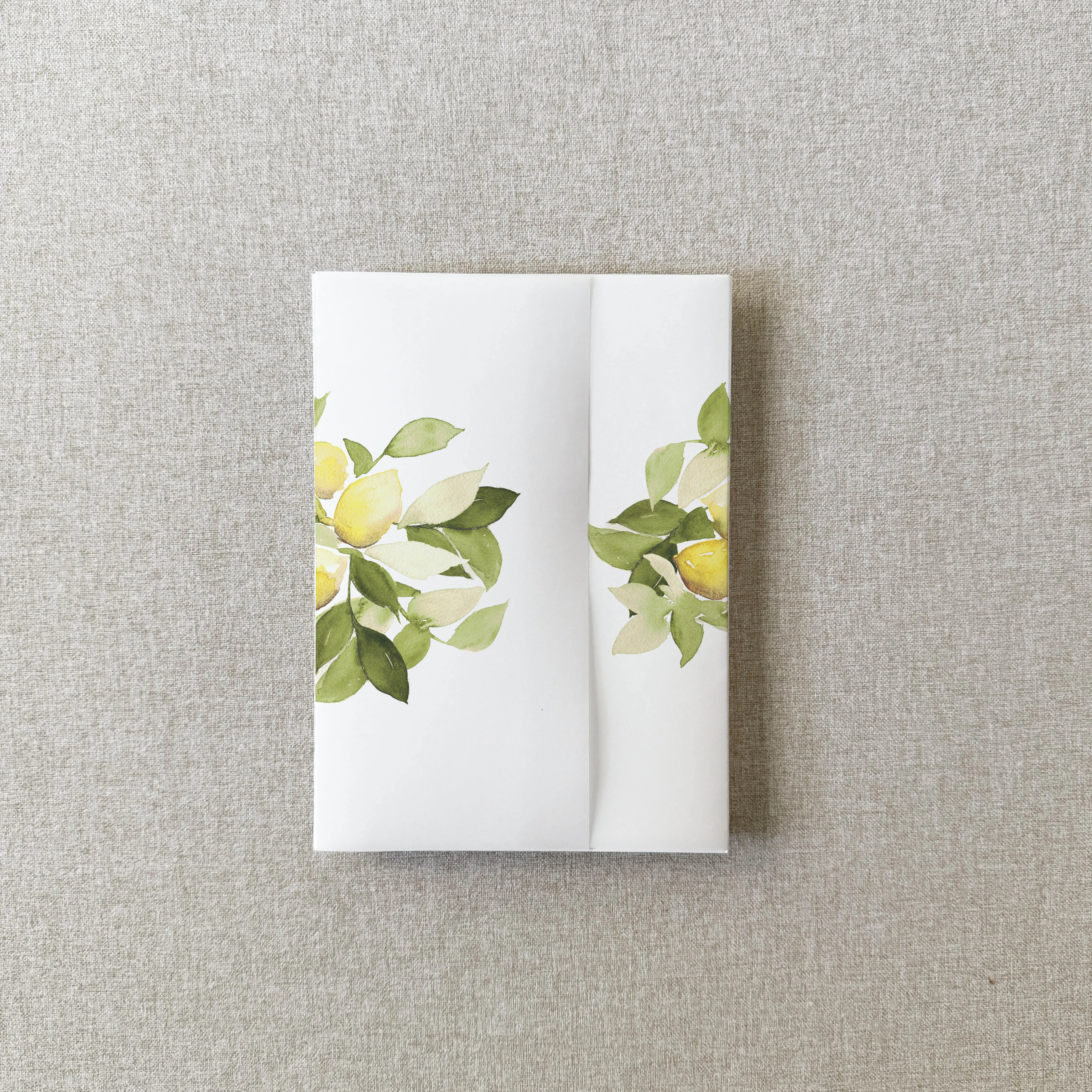 Lemon Vellum Wrap | A7 or A6 | Set of 10
