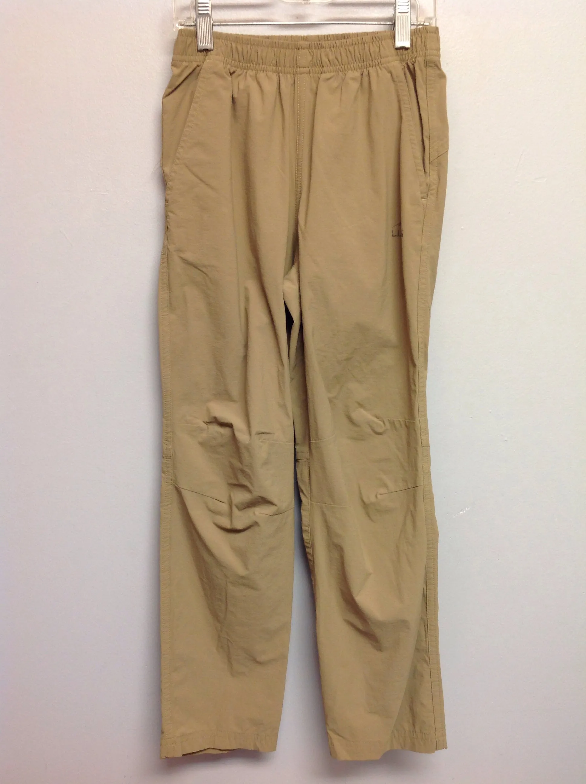LL Bean Size 10 Khaki Nylon Big Girls Pants