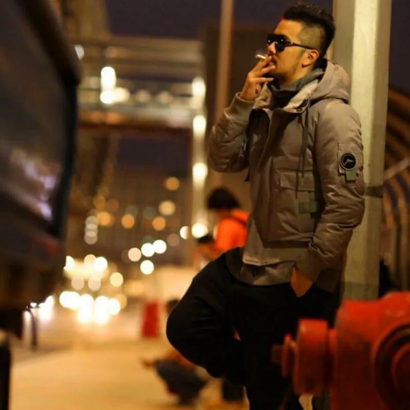 Men's Warm Hooded Down Jacket