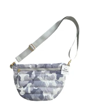 White Camo Crossbody Puffer Bag