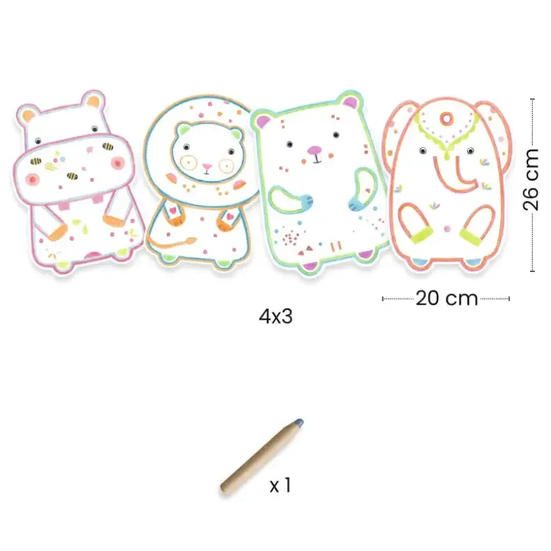 Wild Animals Coloring Kit