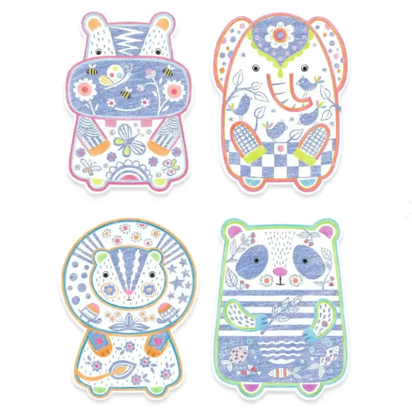 Wild Animals Coloring Kit